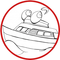 boat coloring sheet